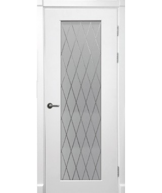 Дверь с ПВХ покрытием Ольбия ДО (Софт Белый)