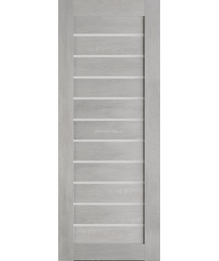 Дверь из экошпона Техно 12 Шале серый (белое стекло) Дверь из экошпона Техно 12 Шале серый (белое стекло)