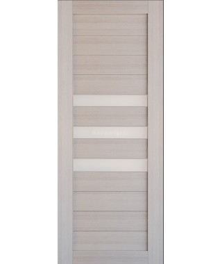 Дверь из экошпона Техно 7 Капучино (белое стекло) Дверь из экошпона Техно 7 Капучино (белое стекло)